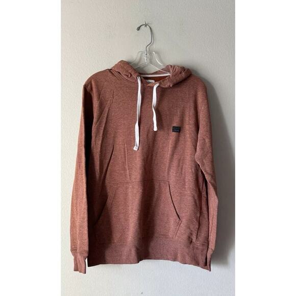 Billabong Men’s Size Small Pullover Hoodie Sweater Burnt Orange Comfy - Picture 1 of 5